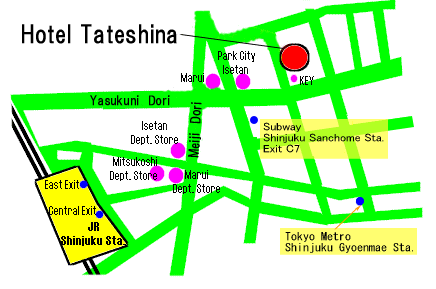 Hotel Tateshina map